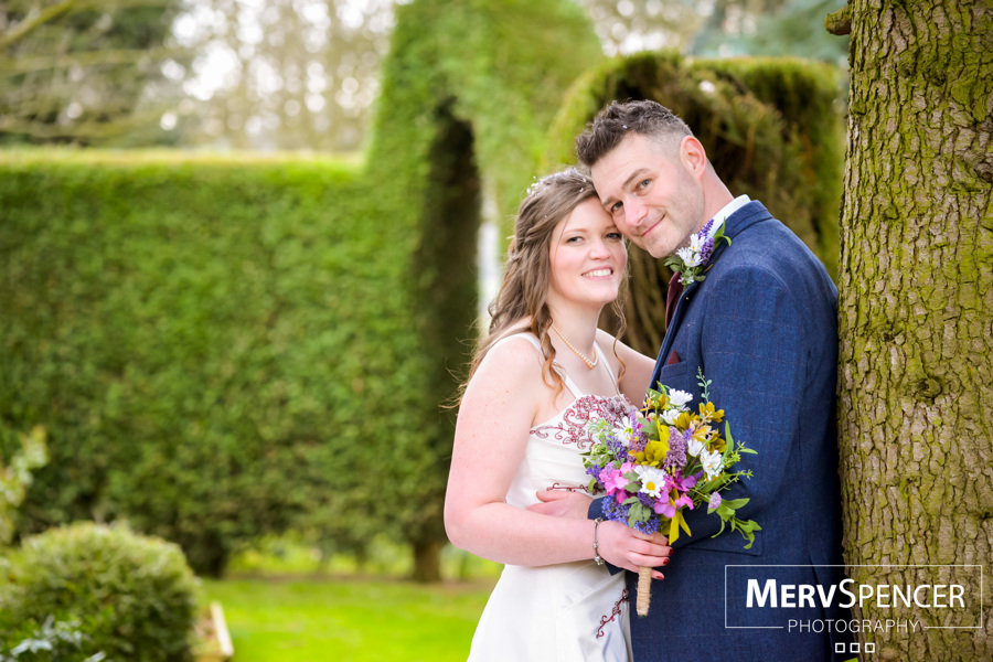 bride and groom gardens