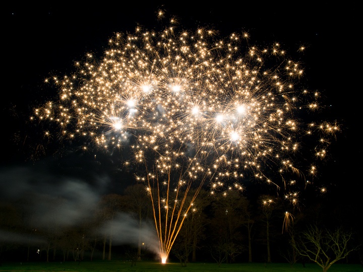 shottle Hall firework display