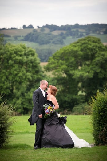 Chloe and John fell in love with Shottle Hall's rustic location and fabulous scenery