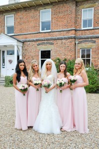 Brogan's bridesmaids wore Ted Baker dresses