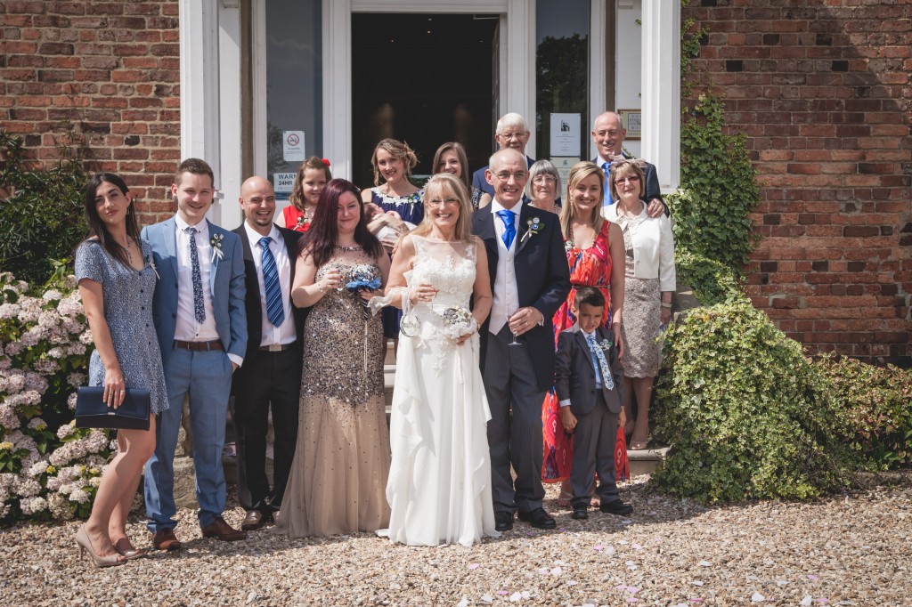 Members of the family and the Bridal party. 