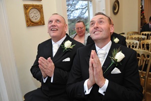 Derry and his best man Graham