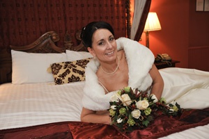 Sonya in Shottle Hall's stunning Red Room