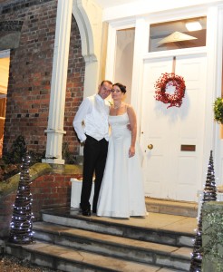 Sonya and Derry outside Shottle Hall