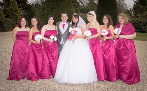 Emma and her six bridesmaids