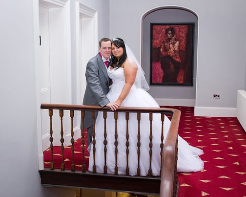 Matt and Emma inside Shottle Hall