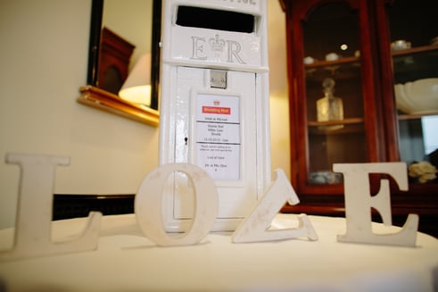 A postbox for wedding cards