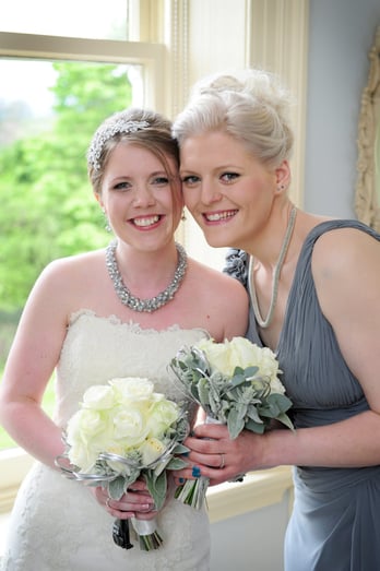 Laura and her best friend and bridesmaid Helen