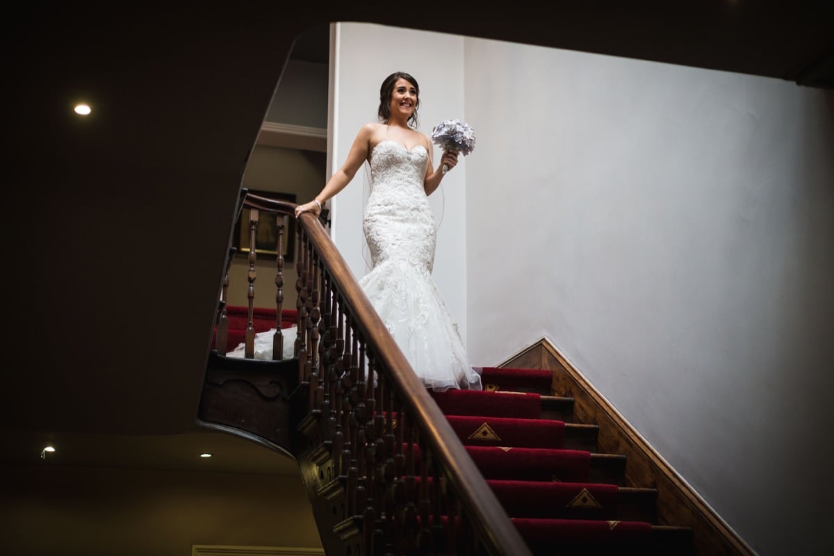 bride at Shottle Hall