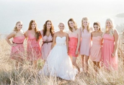 Bride with Bridesmaids