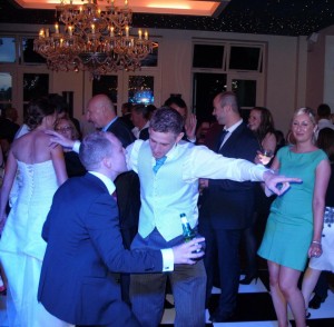 Spirits high DJ - Shottle Hall groom dancing at shottle hall