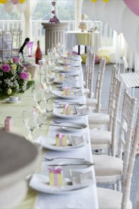 wedding top table marquee