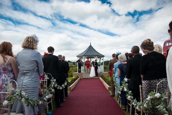 Civil wedding ceremony outside UK