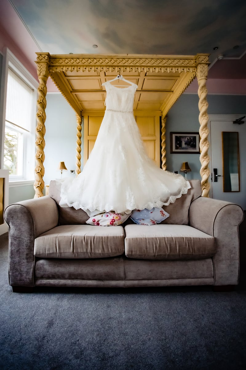 Wedding dress shottle hall