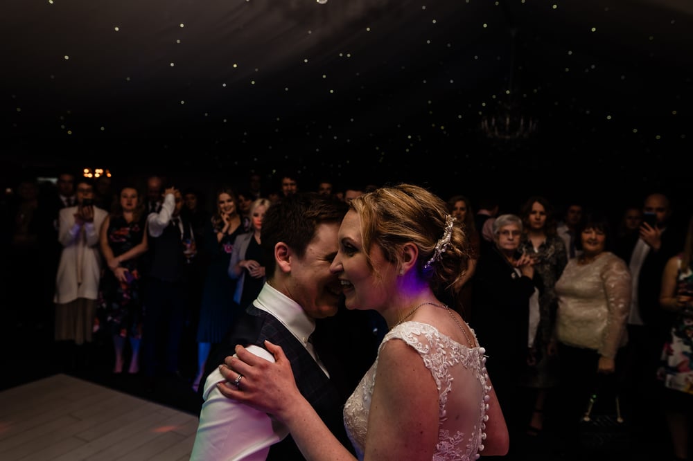 first dance with band shottle hall