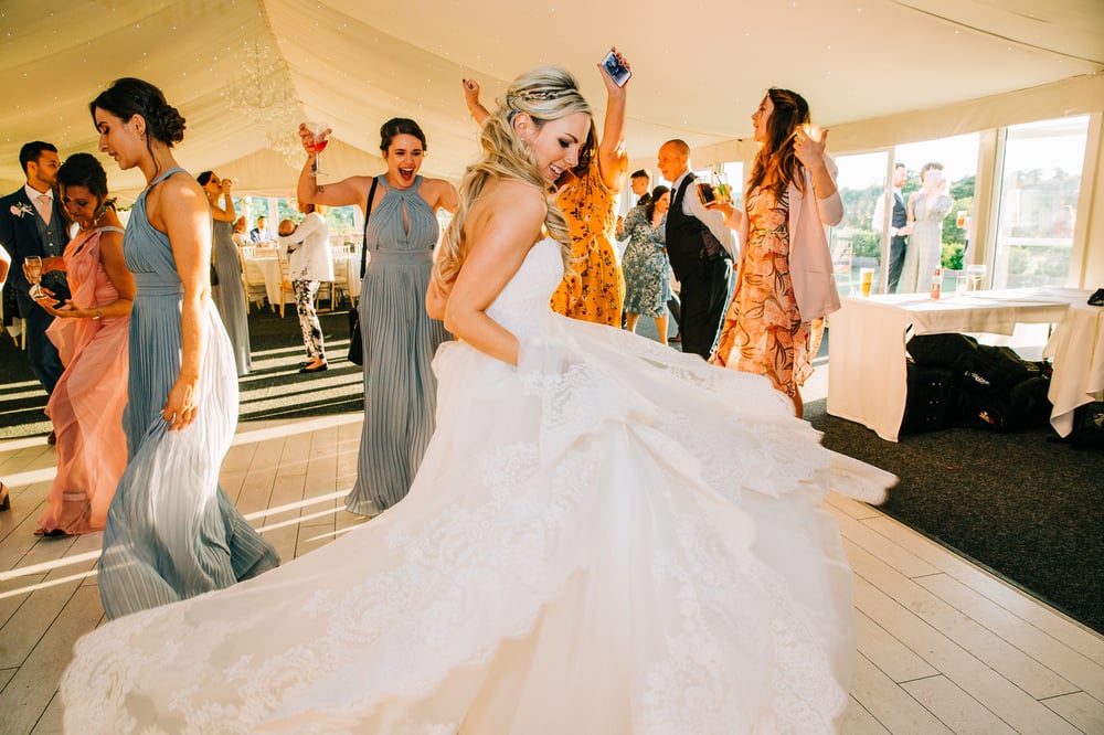 bride dancing derbyshire