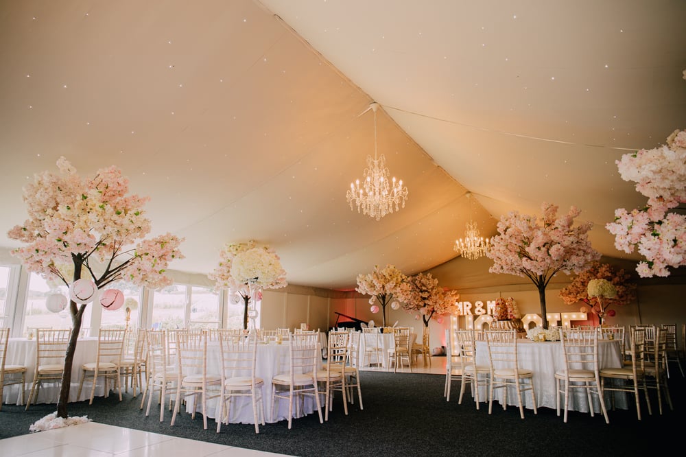 Marquee setup Shottle Hall