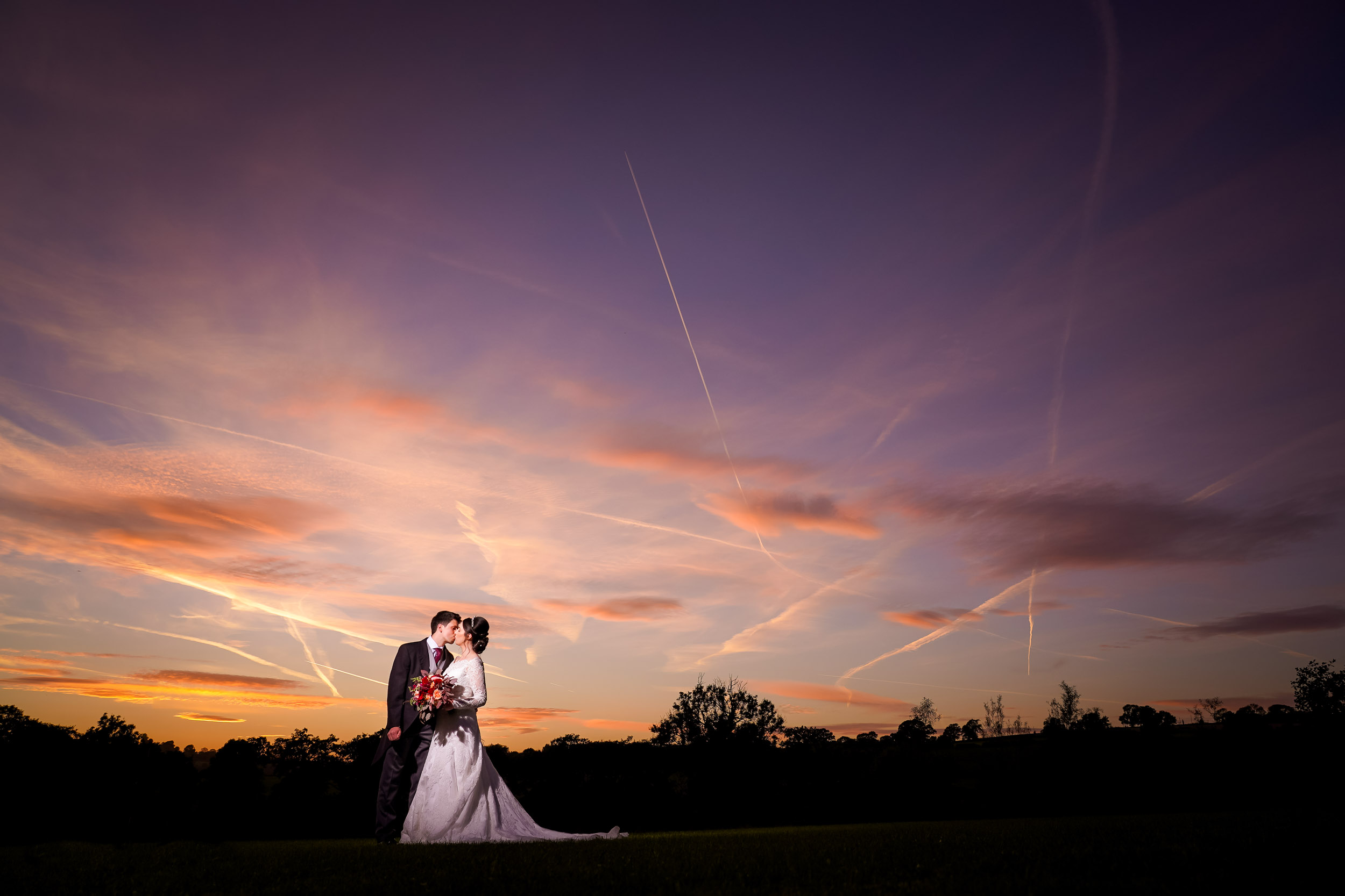 Sunset at Shottle Hall